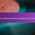 How I discovered the poetry of Common