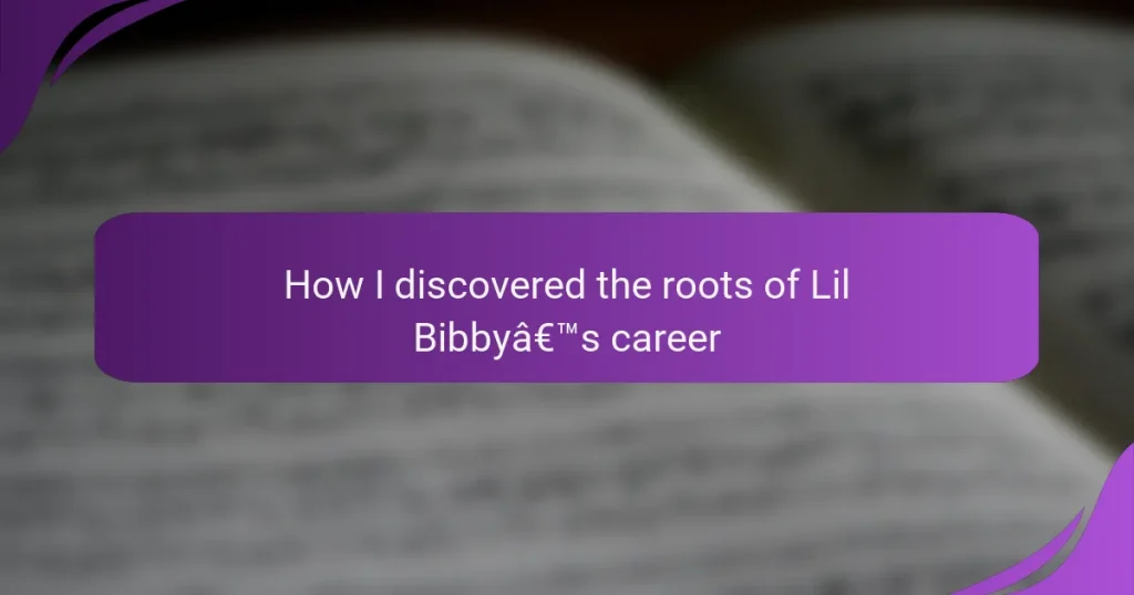 How I discovered the roots of Lil Bibby’s career