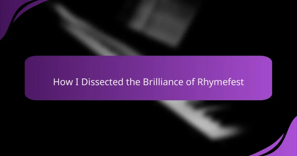 How I Dissected the Brilliance of Rhymefest