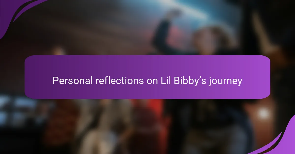 Personal reflections on Lil Bibby’s journey